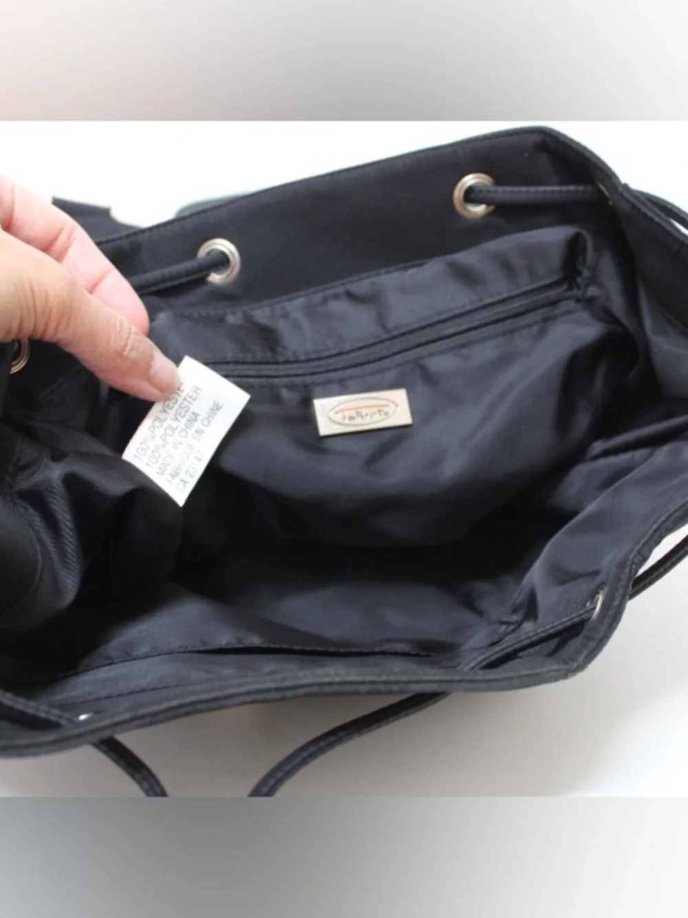 Vintage Talbots drawstring backpack